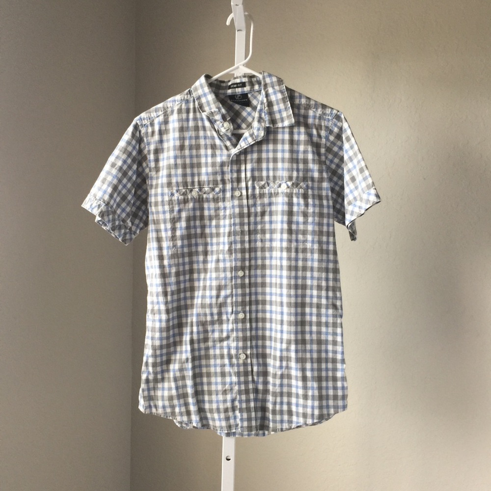New listing! Men’s check regular fit  cotton shirt